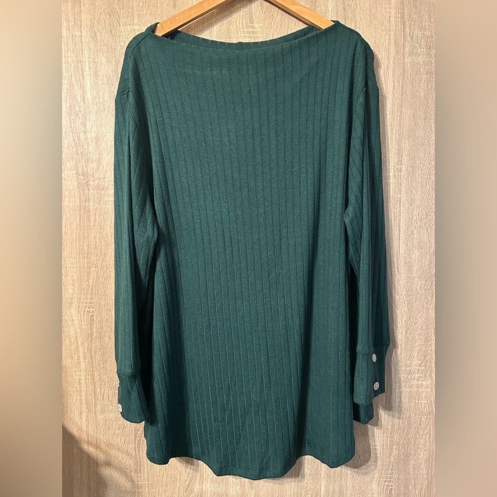 Lane Bryant Green Long Sleeve Top Size 22/24